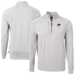 Cutter & Buck Big & Tall Adapt Eco Raglan Quarter-Zip Jacket - Buffalo Bills Jackets