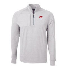 Cutter & Buck Big & Tall Adapt Eco Raglan Quarter-Zip Jacket - Buffalo Bills Jackets