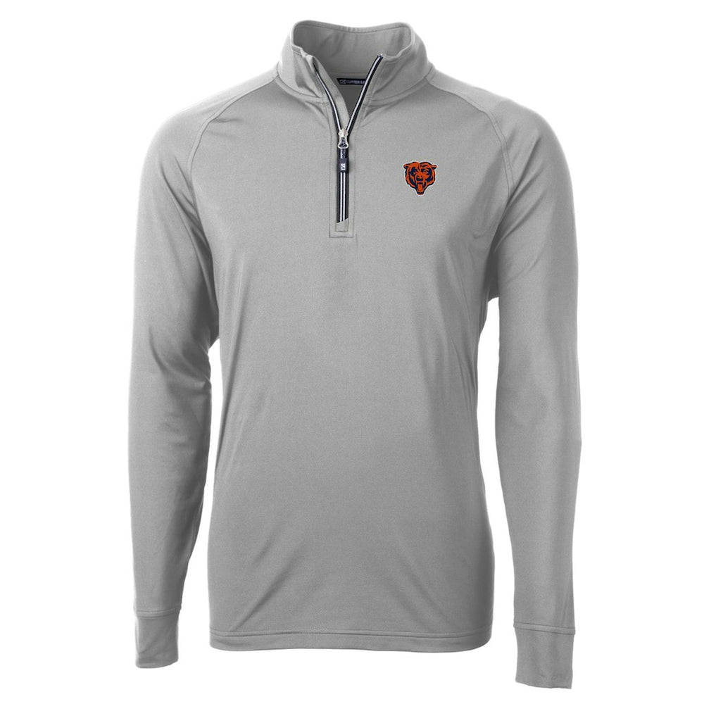 Cutter & Buck Big & Tall Adapt Eco DryTec Raglan Quarter-Zip Jacket - Chicago Bears Jackets