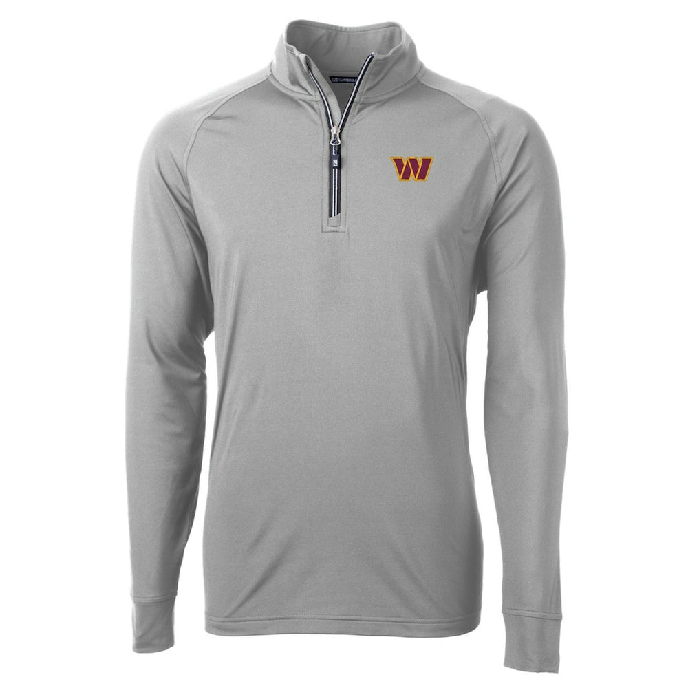 Cutter & Buck Big & Tall Adapt Eco DryTec Raglan Quarter-Zip Jacket - Washington Commanders Jackets