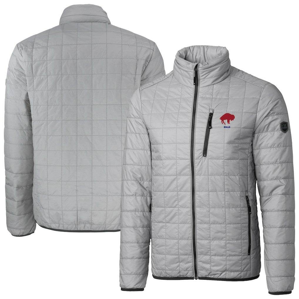 Cutter & Buck Big & Tall Rainier PrimaLoft Eco Insulated Full-Zip Puffer Jacket - Buffalo Bills Jackets