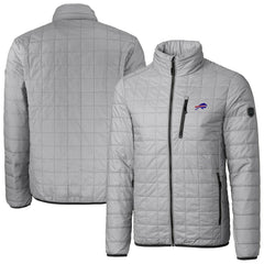 Cutter & Buck Big & Tall Rainier PrimaLoft Eco Insulated Full-Zip Hoodie Puffer Jacket - Buffalo Bills Hoodies