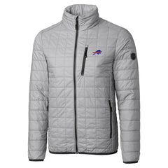 Cutter & Buck Big & Tall Rainier PrimaLoft Eco Insulated Full-Zip Hoodie Puffer Jacket - Buffalo Bills Hoodies