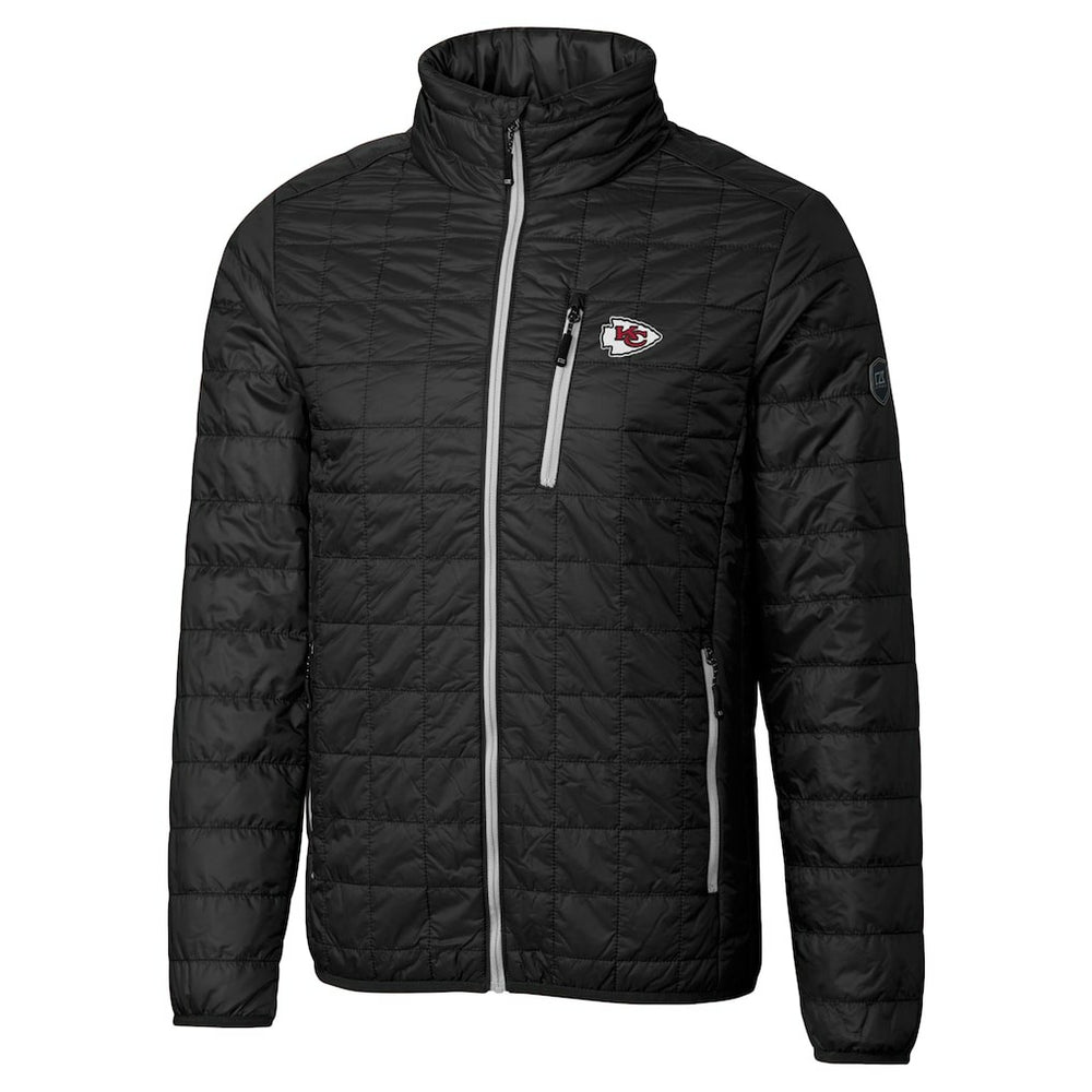Cutter & Buck Big & Tall Rainier PrimaLoft Eco Insulated Full-Zip Hoodie Puffer Jacket - Kansas City Chiefs Hoodies