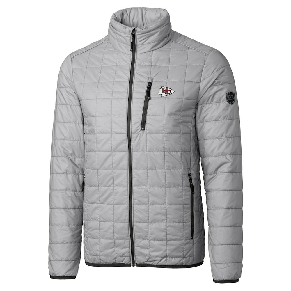Cutter & Buck Big & Tall Rainier PrimaLoft Eco Insulated Full-Zip Hoodie Puffer Jacket - Kansas City Chiefs Hoodies