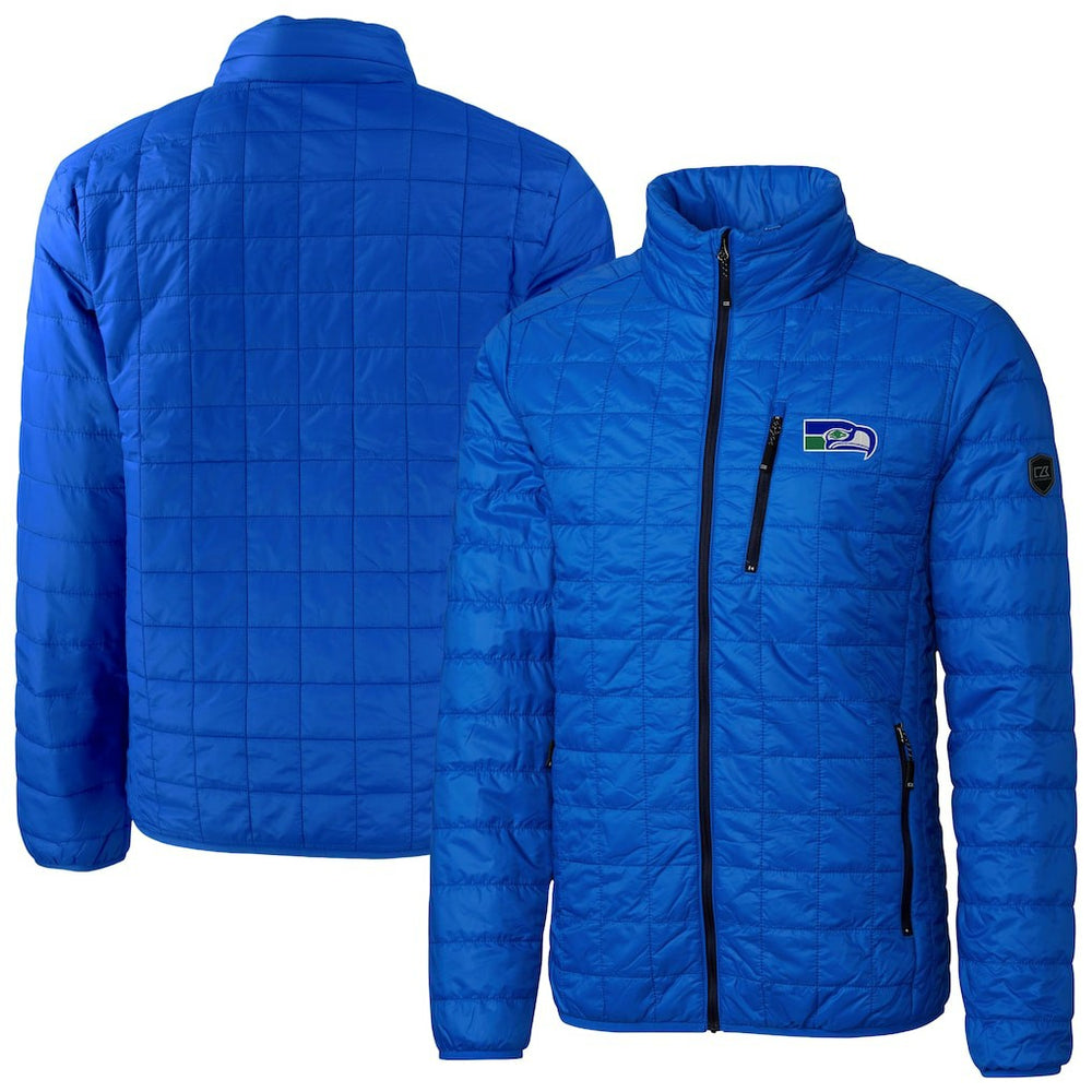 Cutter & Buck Big & Tall Rainier PrimaLoft Eco Insulated Full-Zip Puffer Jacket - Seattle Seahawks Jackets