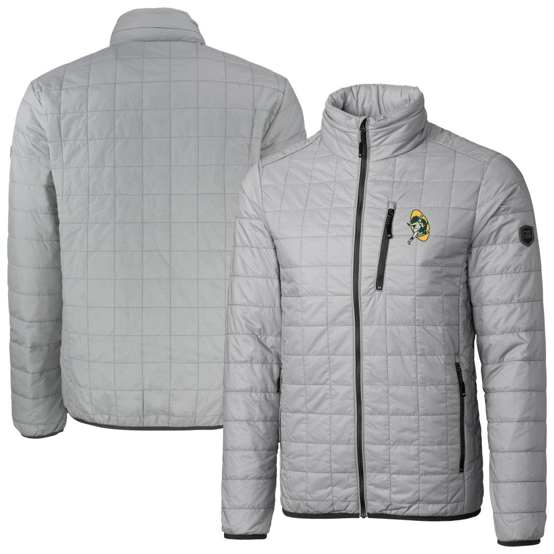 Cutter & Buck Big & Tall Rainier PrimaLoft Eco Insulated Full-Zip Puffer Jacket - Green Bay Packers Jackets