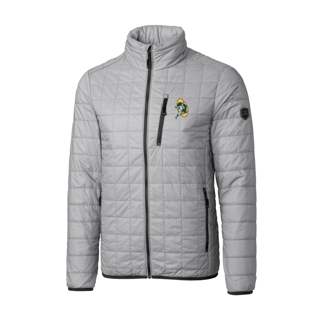 Cutter & Buck Big & Tall Rainier PrimaLoft Eco Insulated Full-Zip Puffer Jacket - Green Bay Packers Jackets