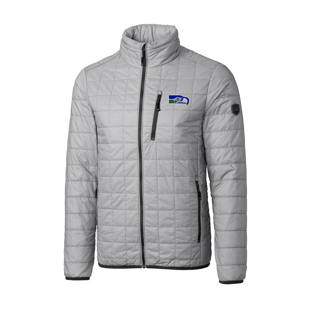 Cutter & Buck Big & Tall Rainier PrimaLoft Eco Insulated Full-Zip Puffer Jacket - Seattle Seahawks Jackets