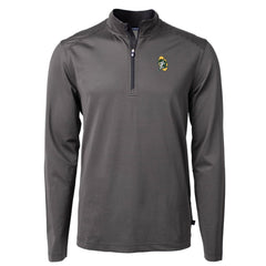 Cutter & Buck Big & Tall Virtue Eco Pique Micro Stripe Tri-Blend Quarter-Zip Jacket - Green Bay Packers Jackets