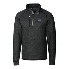Cutter & Buck Big & Tall Mainsail Sweater-Knit Half-Zip Jacket - Buffalo Bills Jackets