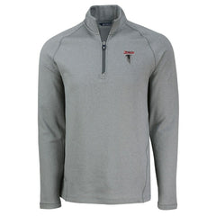 Cutter & Buck Peshastin Eco Fleece Tri-Blend Raglan Recycled Quarter-Zip Jacket - Atlanta Falcons Jackets