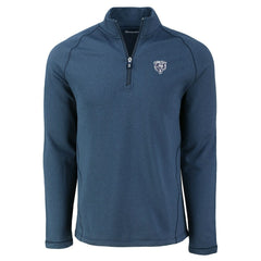 Cutter & Buck Peshastin Eco Fleece Tri-Blend Raglan Recycled Quarter-Zip Jacket - Chicago Bears Jackets