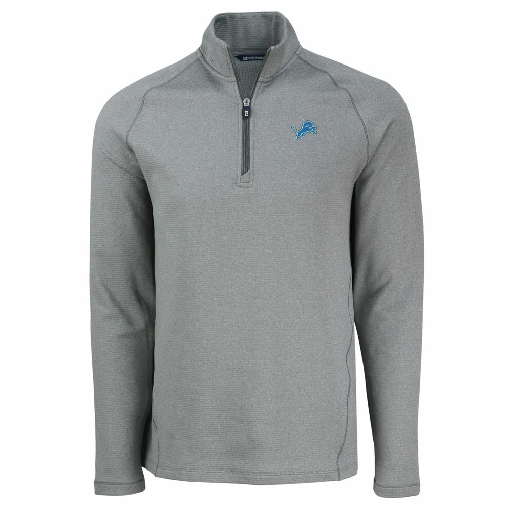 Cutter & Buck Peshastin Eco Fleece Tri-Blend Raglan Recycled Quarter-Zip Jacket - Detroit Lions Jackets