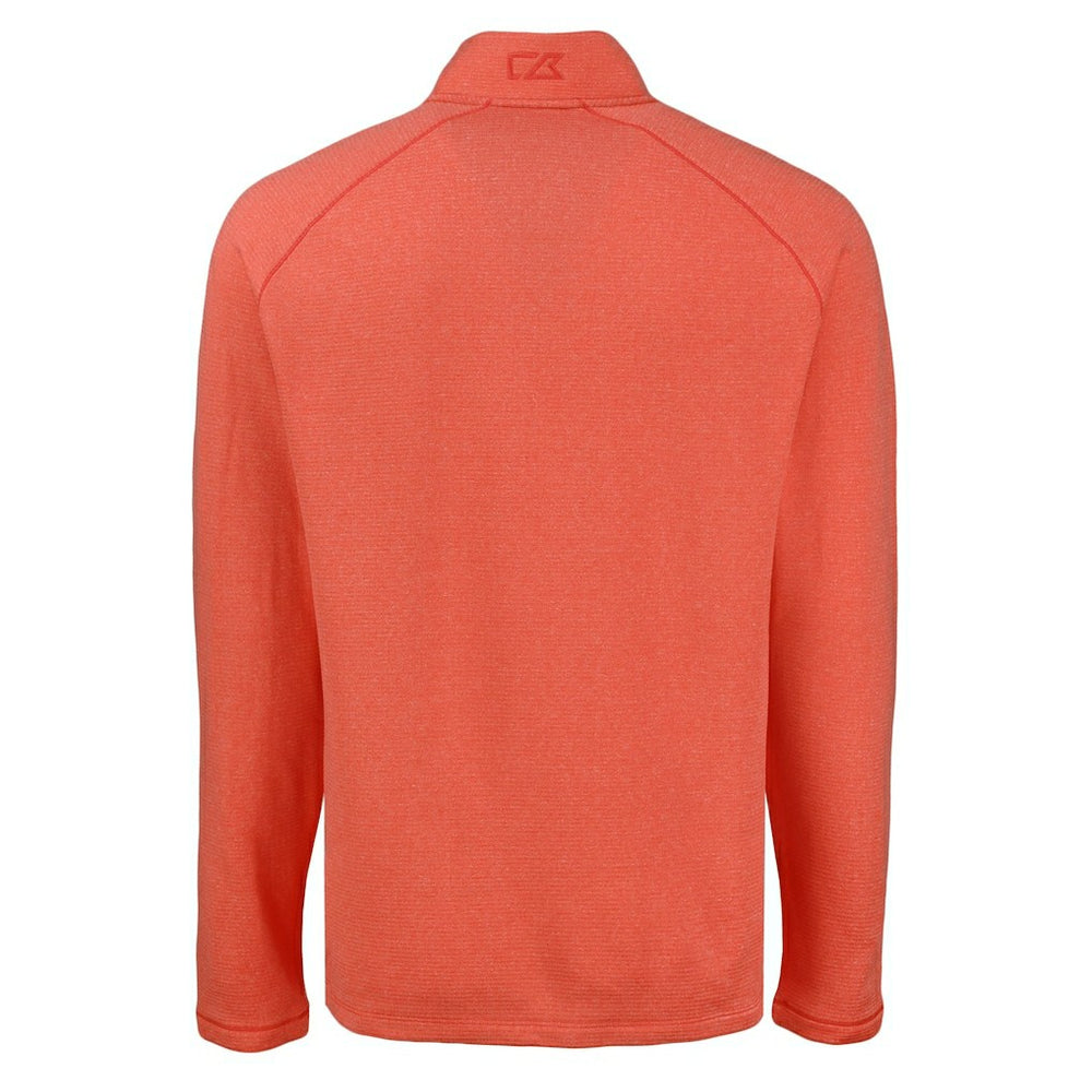Cutter & Buck Peshastin Eco Fleece Tri-Blend Raglan Recycled Quarter-Zip Jacket - Cincinnati Bengals Jackets