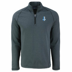 Cutter & Buck Peshastin Eco Fleece Tri-Blend Raglan Recycled Quarter-Zip Jacket - Detroit Lions Jackets