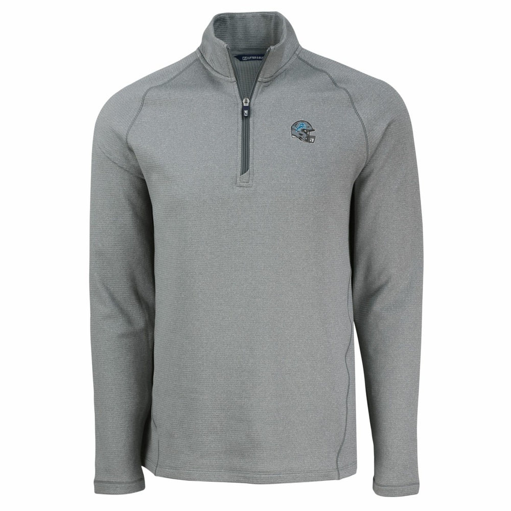 Cutter & Buck Peshastin Eco Fleece Tri-Blend Raglan Recycled Quarter-Zip Jacket - Detroit Lions Jackets