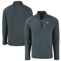 Cutter & Buck Peshastin Eco Fleece Tri-Blend Raglan Recycled Quarter-Zip Jacket - Indianapolis Colts Jackets