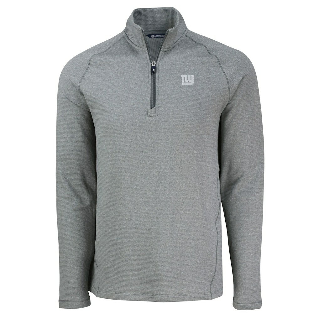Cutter & Buck Peshastin Eco Fleece Tri-Blend Raglan Recycled Quarter-Zip Jacket - New York Giants Jackets