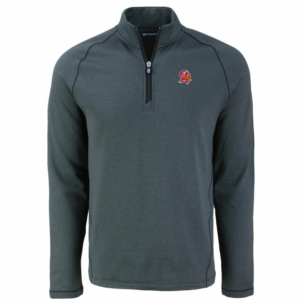 Cutter & Buck Peshastin Eco Fleece Tri-Blend Raglan Recycled Quarter-Zip Jacket - Tampa Bay Buccaneers Jackets