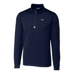 Cutter & Buck Big & Tall Traverse Stretch Quarter-Zip Top - Los Angeles Chargers Tops