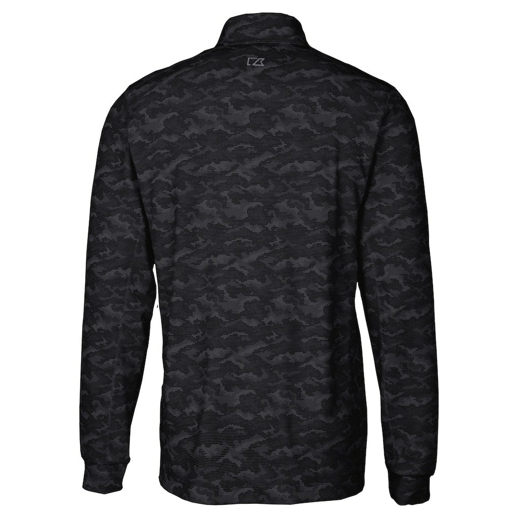 Cutter & Buck Big & Tall Traverse Eco Camo Tri-Blend DryTec Quarter-Zip Jacket - Cincinnati Bengals Jackets