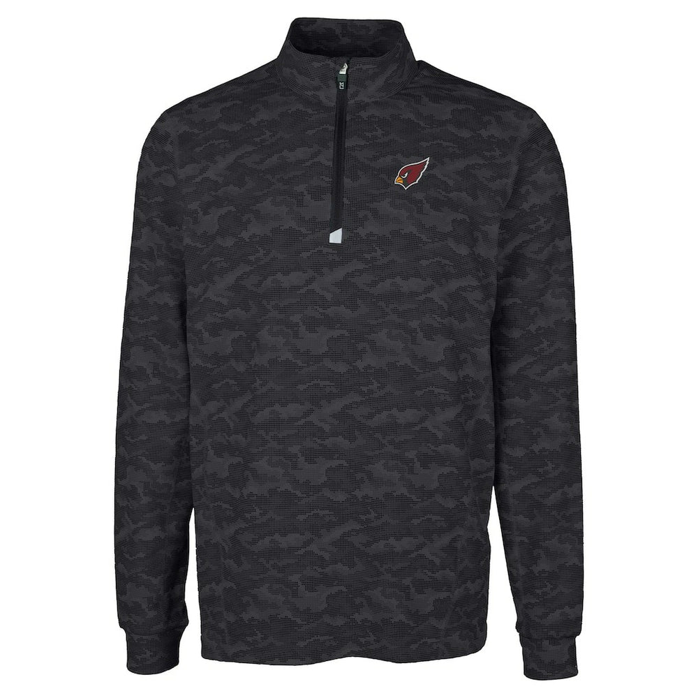 Cutter & Buck Big & Tall Traverse Eco Camo Tri-Blend DryTec Quarter-Zip Jacket - Arizona Cardinals Jackets
