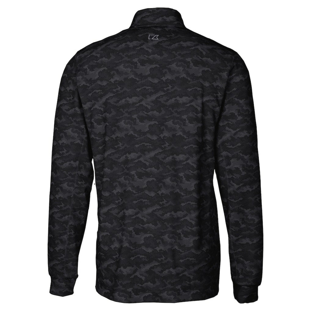 Cutter & Buck Big & Tall Traverse Eco Camo Tri-Blend DryTec Quarter-Zip Jacket - Washington Commanders Jackets