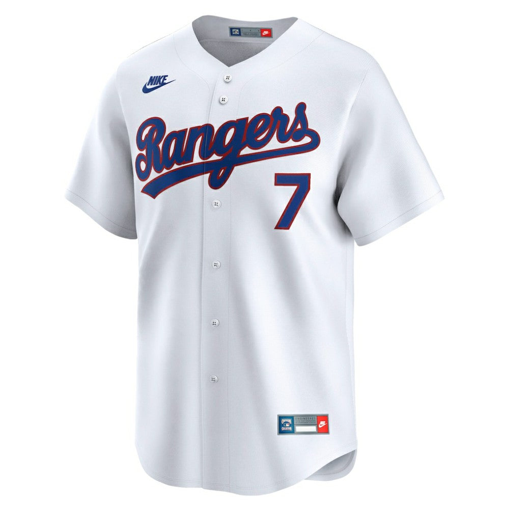 White Ivan Rodriguez Texas Rangers Nike Throwback Cooperstown Collection Limited Jersey