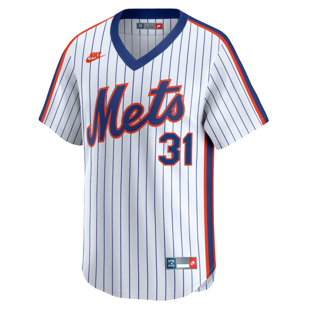 White Mike Piazza New York Mets Nike Throwback Cooperstown Collection Limited Jersey