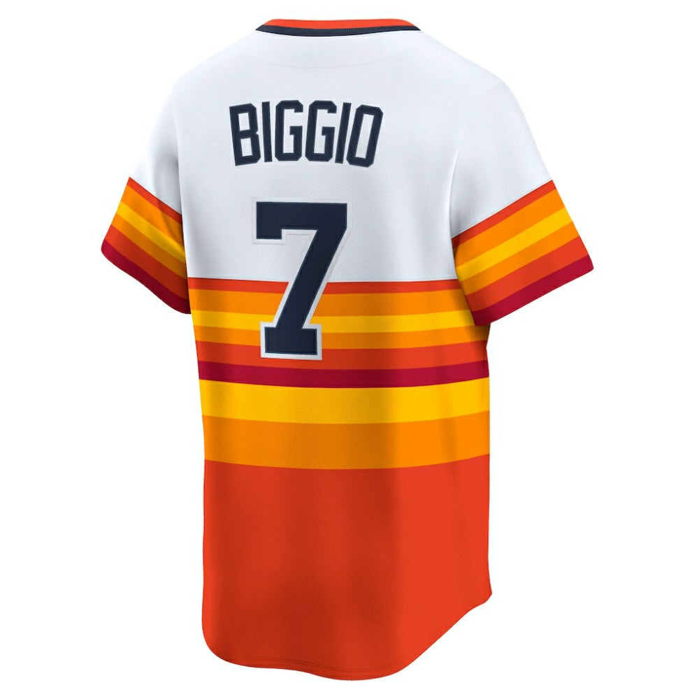 White Craig Biggio Houston Astros Nike Throwback Cooperstown Collection Limited Player Jersey