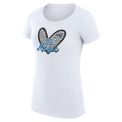 Orlando Magic G-III 4Her by Carl Banks Women's Super-Slim Fit Lightweight Leopard Heart T-Shirt