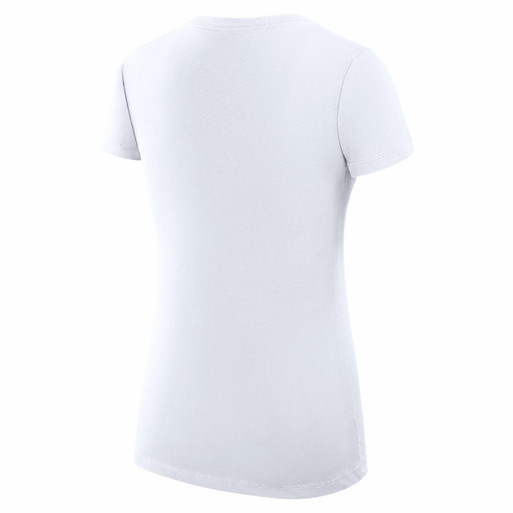 New York Knicks G-III 4Her by Carl Banks Women's Super-Slim Fit Lightweight Leopard Heart V-Neck T-Shirt
