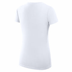 New York Knicks G-III 4Her by Carl Banks Women's Super-Slim Fit Lightweight Leopard Heart V-Neck T-Shirt
