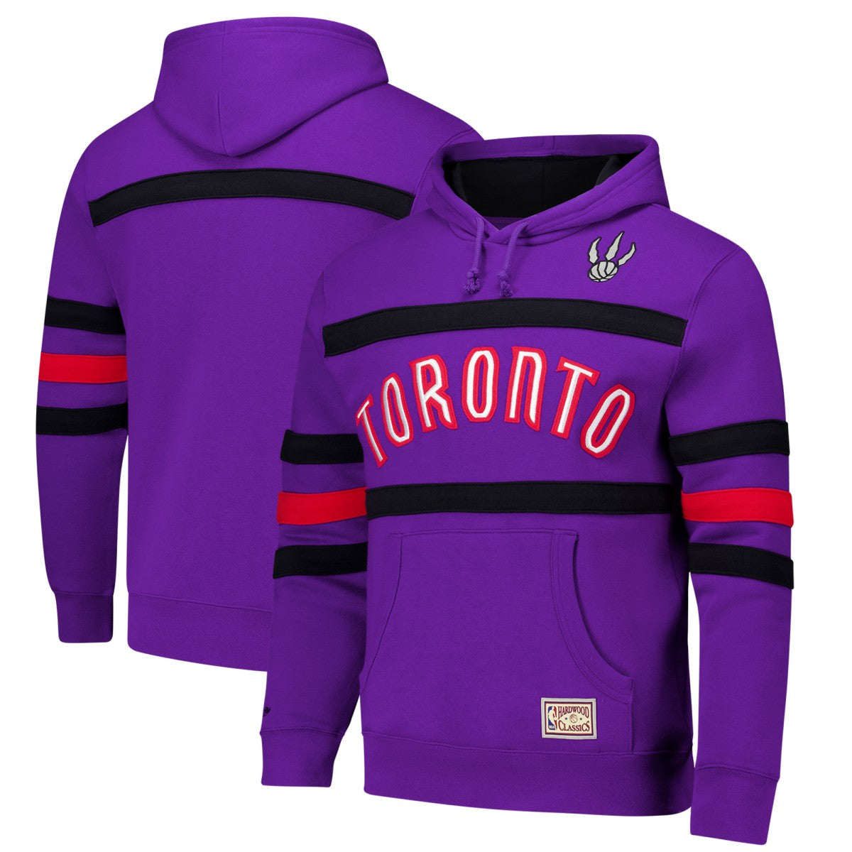 Mitchell & Ness Toronto Raptors Hardwood Classics Nights Head Coach Pullover Hoodie