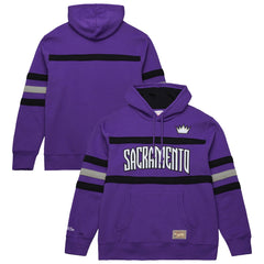 Mitchell & Ness Sacramento Kings Hardwood Classics Nights Head Coach Pullover Hoodie