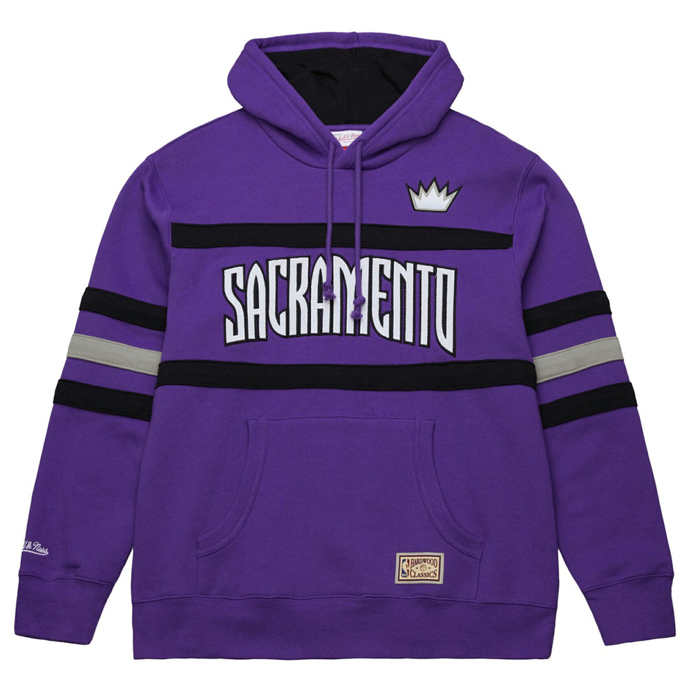 Mitchell & Ness Sacramento Kings Hardwood Classics Nights Head Coach Pullover Hoodie