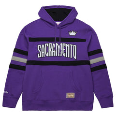 Mitchell & Ness Sacramento Kings Hardwood Classics Nights Head Coach Pullover Hoodie