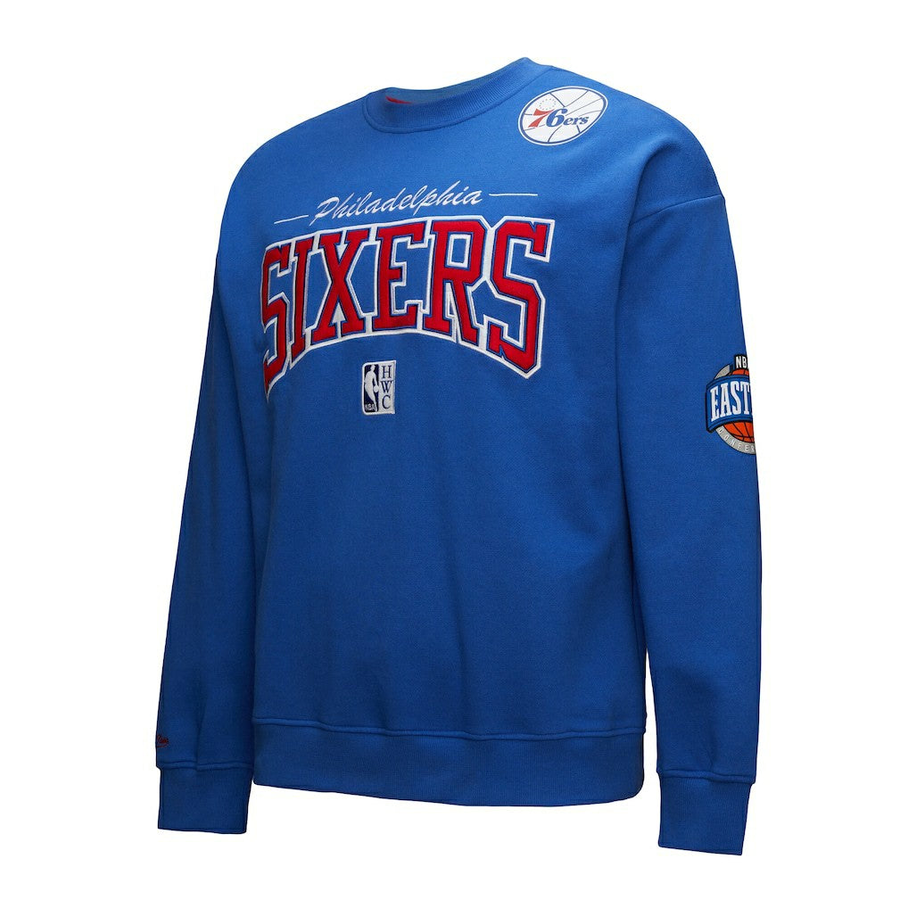 Mitchell & Ness Philadelphia 76ers Hardwood Classics There & Back 2.0 Vintage Pullover Sweatshirt