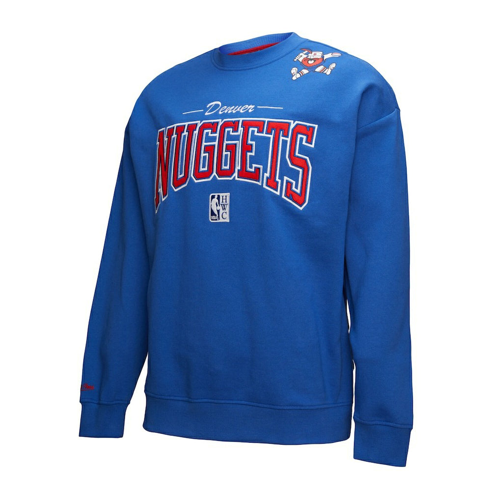 Mitchell & Ness Denver Nuggets Hardwood Classics There & Back 2.0 Vintage Pullover Sweatshirt sale