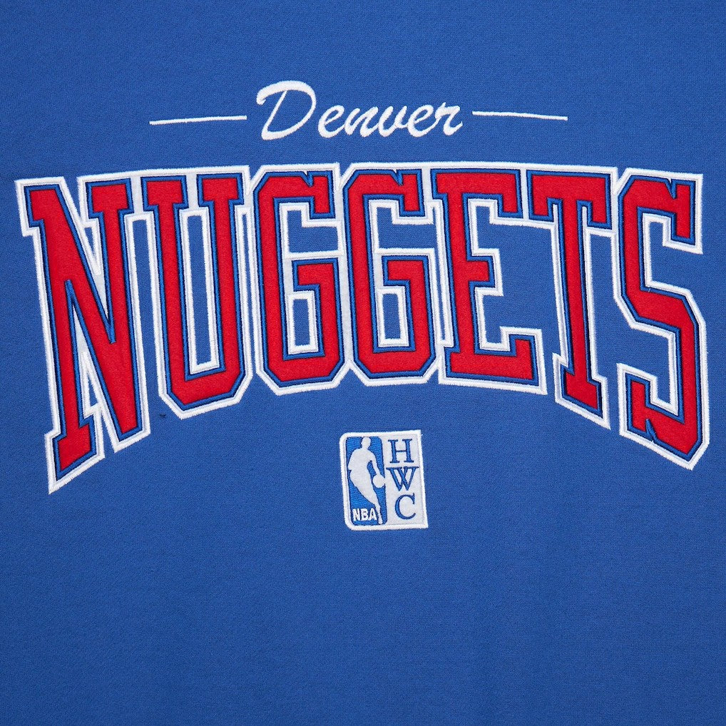 Mitchell & Ness Denver Nuggets Hardwood Classics There & Back 2.0 Vintage Pullover Sweatshirt sale