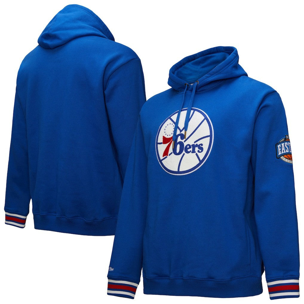 Mitchell & Ness Philadelphia 76ers Chainstitch Applique Vintage Heavyweight Pullover Hoodie
