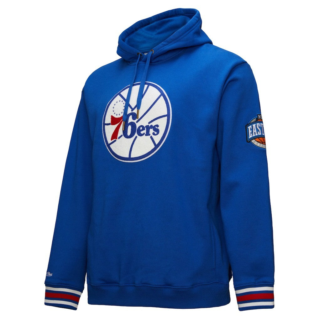 Mitchell & Ness Philadelphia 76ers Chainstitch Applique Vintage Heavyweight Pullover Hoodie