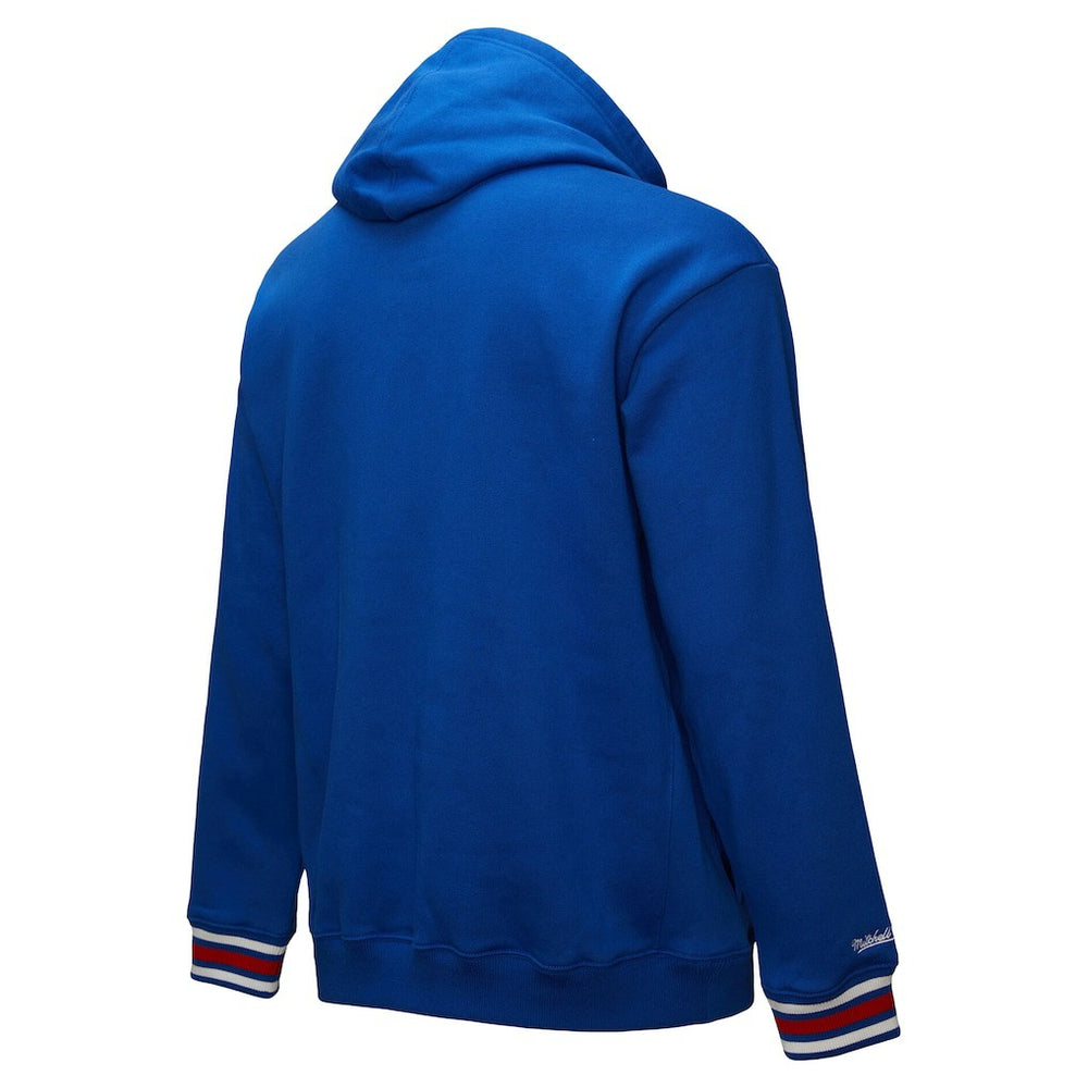 Mitchell & Ness Philadelphia 76ers Chainstitch Applique Vintage Heavyweight Pullover Hoodie