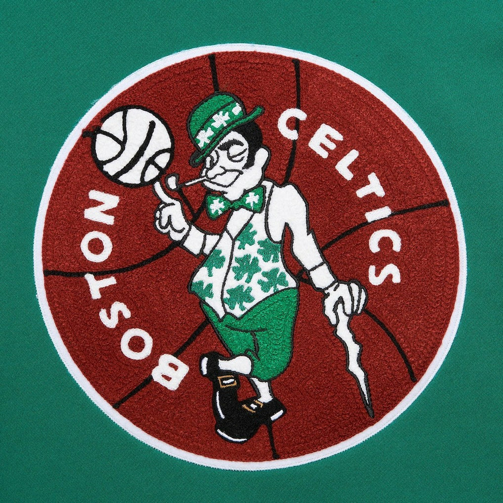 Mitchell & Ness Boston Celtics Chainstitch Applique Vintage Heavyweight Pullover Hoodie