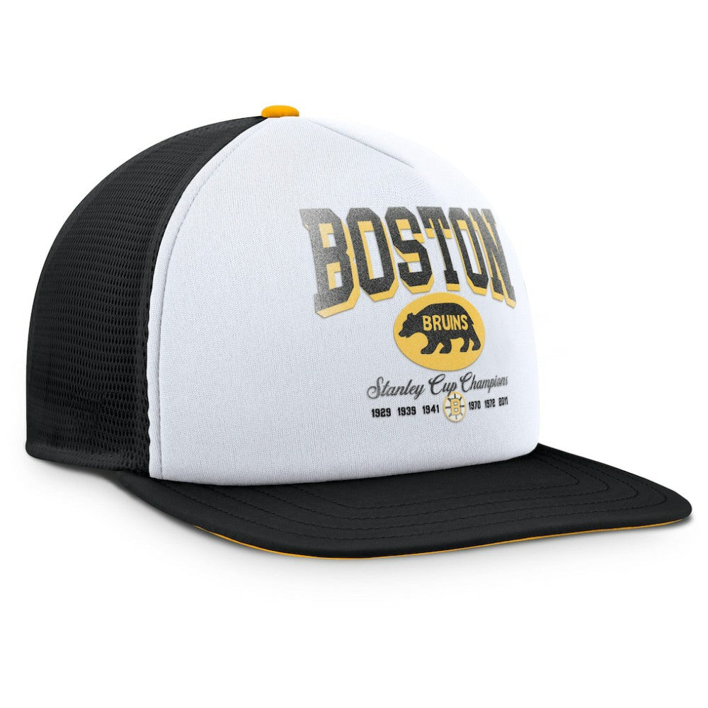 NHL Boston Bruins Fanatics Decades Collection Foam Front Snapback Hat