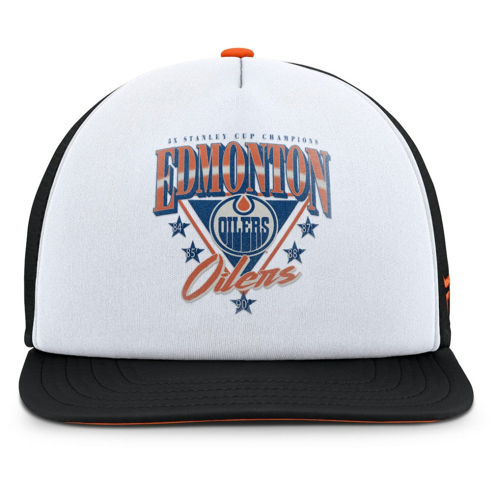 NHL Edmonton Oilers Fanatics Decades Collection Foam Front Snapback Hat