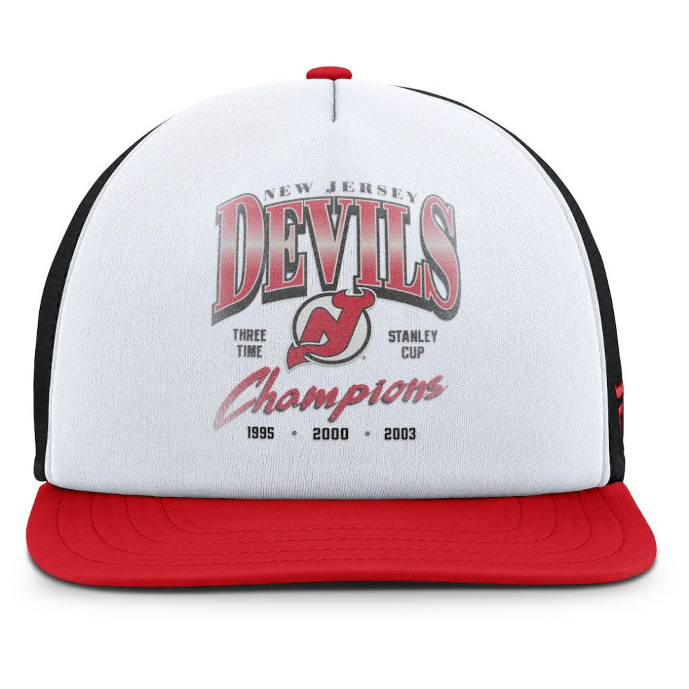 NHL New Jersey Devils Fanatics Decades Collection Foam Front Snapback Hat