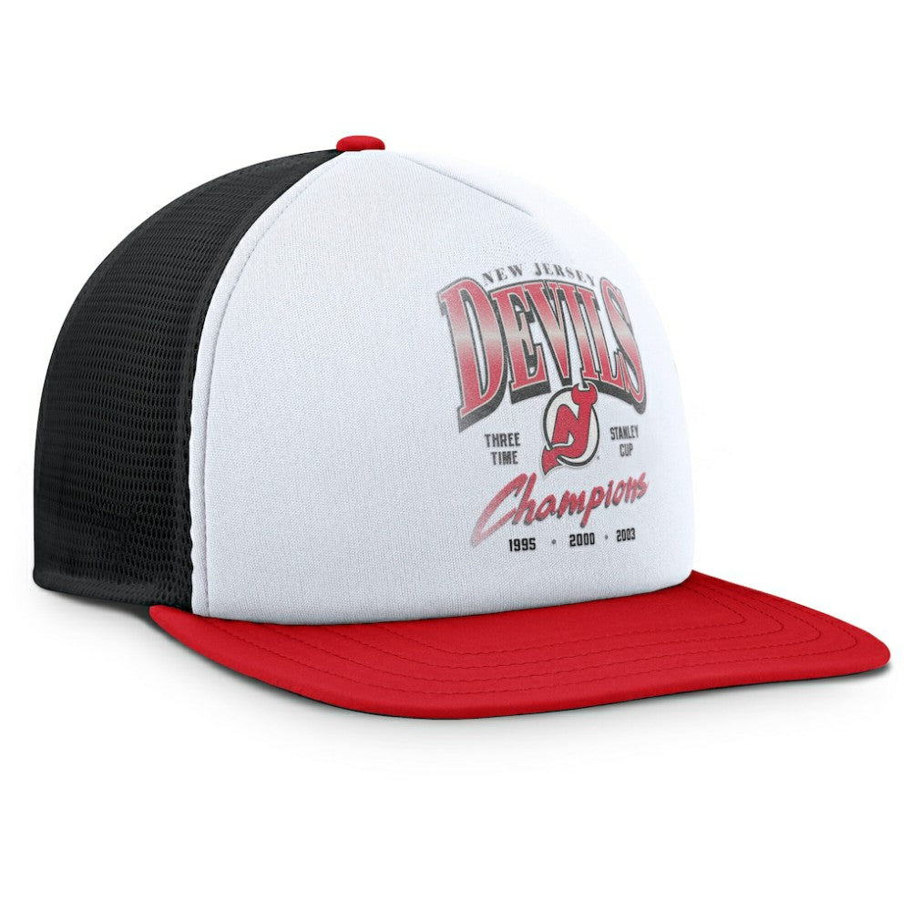 NHL New Jersey Devils Fanatics Decades Collection Foam Front Snapback Hat