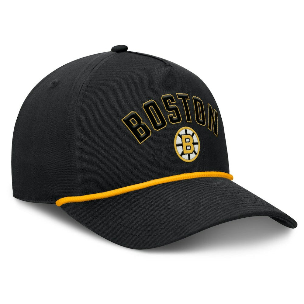 NHL Boston Bruins Fanatics Decades Collection A-Frame Rope Adjustable Hat